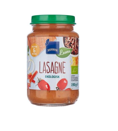 Rainbow mahelasanje 3x190g 6-elukuust (1purk-1,30eur)