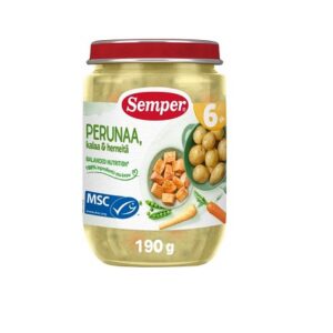 Semper  kartuli,kala ja herne püree 3×190 g, alates 6-elukuust (1purk-1.99eur)