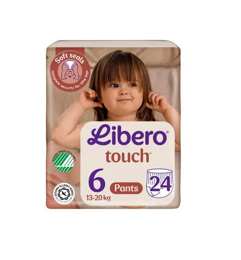 Libero Touch püksmähkmed  13-20kg N6 24tk