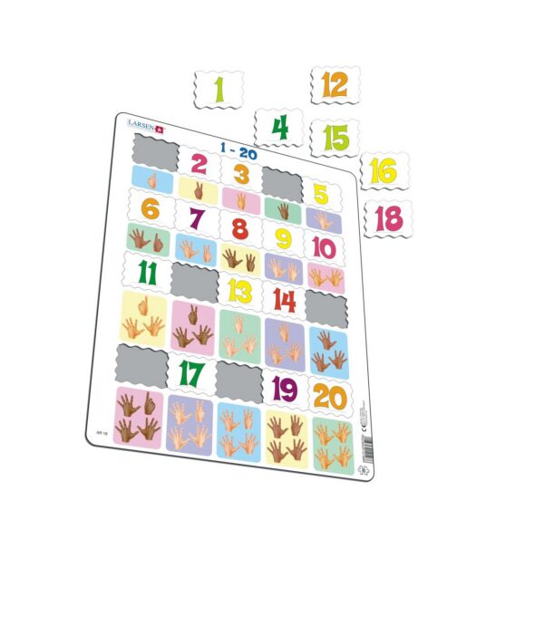 Puzzle matemaatiline 1-20 Larsen AR18