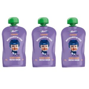 Muru Baby Mustikamuffini neljavilja mahepuder banaani-mustika 6+kuust 3x100g (1tuub-1,50eur)