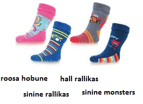 SILKOON STOPPERITEGA ROOMAMIS-KÄIMIS FROTEESOKID 12-14CM(21-23) BESNAZZY 1PAAR