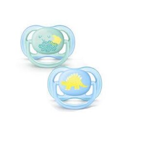 Avent silikoonlutt 0-6kuud, 2tk SCF344/20 poisile Air Deco