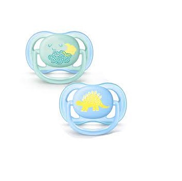 Avent silikoonlutt 0-6kuud, 2tk SCF344/20 poisile Air Deco