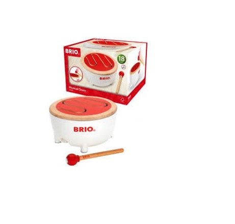 BRIO pulgaga trumm 16cm +pulk