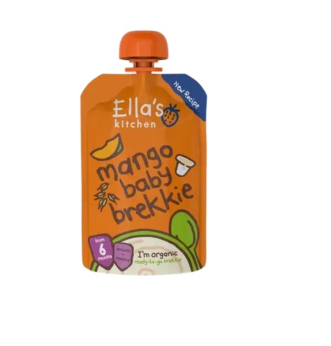 Ella´s Kitchen mango-jogurti-riisipüree 3x100g, öko, alates 6-elukuust (1tuub -2,23eur)
