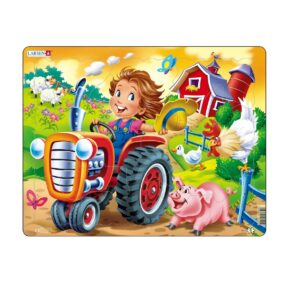 Papist puzzle 15-osaline Farm,laps traktoriga MAXI BM7 Larsen