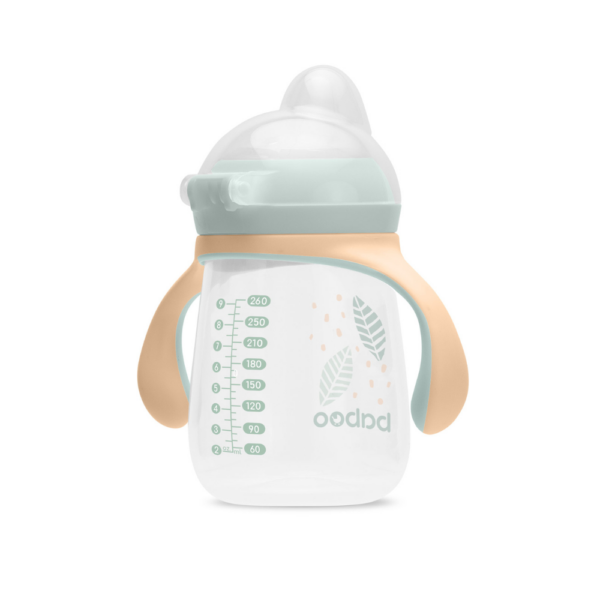 Baboo® Silikoontilaga tass PEACHY KEEN, 260ml