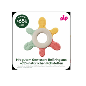 nip® Stay Green jahutav närimisrõngas alates 3+ elukuud (orange, red, green)