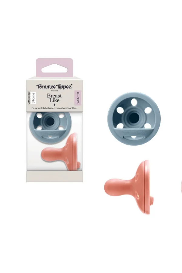 Tommee Tippee silikoonlutid  Breast like soother 6-18 kuud roosa/hall
