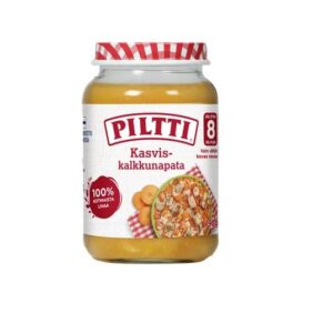 Piltti kalkuni-juurviljahautis 3x190g 8.kuust (1purk-1,99eur)