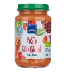 Rainbow bologna mahepasta  3x190g 8-elukuust (1purk-1,30eur)