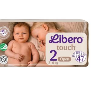 Libero teipmähkmed Touch N2 3-6 kg 47tk