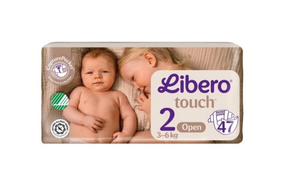 Libero teipmähkmed Touch N2 3-6 kg 47tk