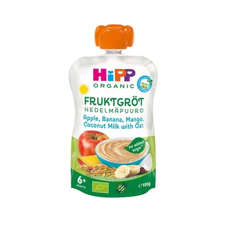 HiPP puder kookose, õuna ja mangoga ÖKO al. 6kuust 100g (1tuub-1,50eur)