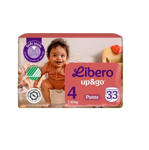 Libero püksmähkmed Up &Go N4 7-11 kg 33tk