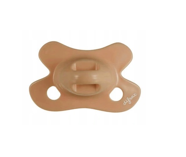 Silikoonlutt combi Natural Newborn Uni -2/+2 kuud telliskivipruun rõngata (Difrax)