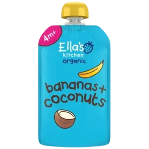 Ella´s Kitchen banaani-kookosepüree 3×120 g, öko, alates 4-elukuust (1tuub-1,79eur)