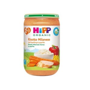 HiPP RISOTO KANAGA Risoto Milanes ÖKO  3x250g Hipp  12.kuust  (1tk-2,35eur)