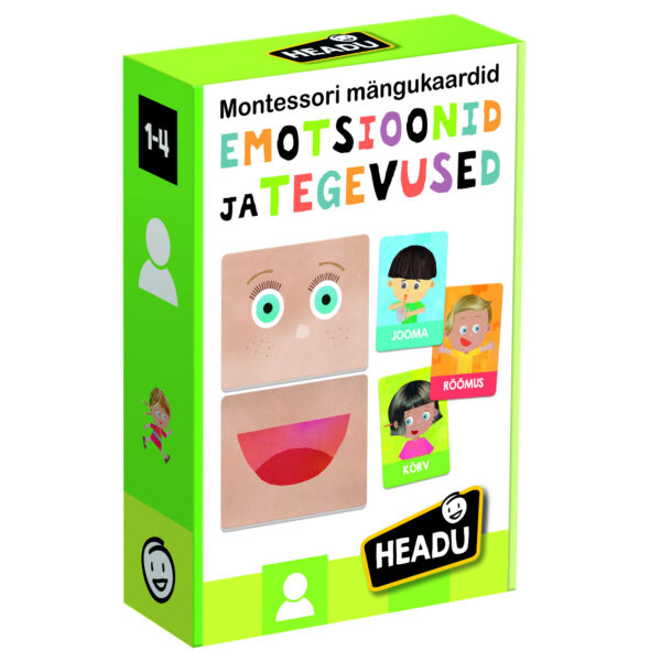HEADU Montessori mängukaardid emotsioonid ja tegevused (eesti keeles)