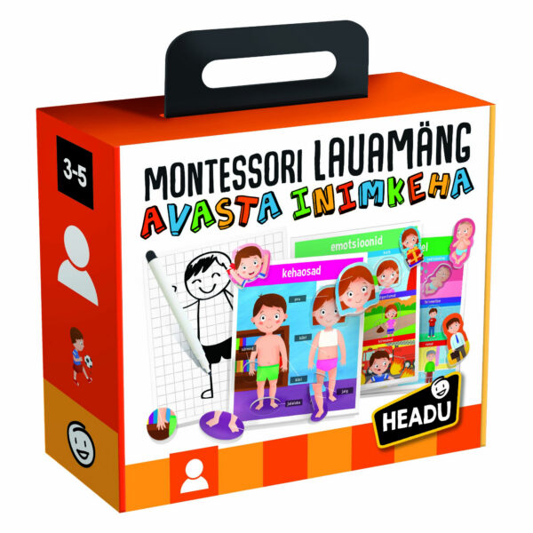 HEADU Montessori lauamäng avasta inimkeha (eesti keeles)