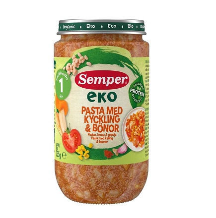 Semper mahetoit lastele kana ja ubadega  3x235g 12.kuust Semper (1purk-2,49eur)