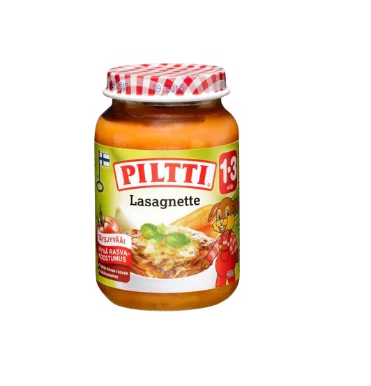 Piltti Lasanje 3x190g 1-3 aastasele (1purk-2,39eur)