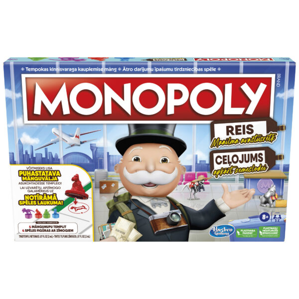 MONOPOLY Lauamäng World Tour (Eesti ja läti keeles)