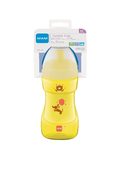 MAM Sports Cup 330ml helekollane/kollane õnnelik Kutsu 12+kuud