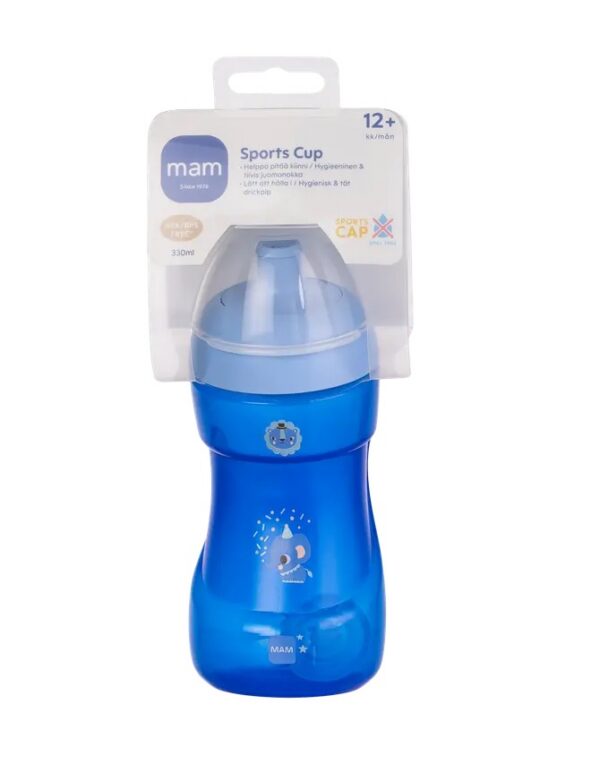 MAM Sports Cup 330ml helesinine/tumesinine õnnelik Elevant 12+kuud