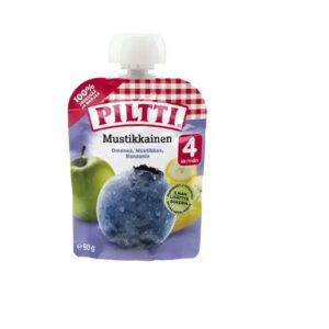 Piltti mustikapüree 3×90 g, alates 4-elukuust(1tuub-1,29eur)