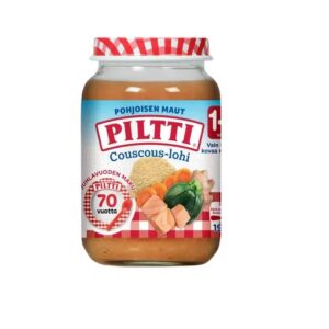 Piltti kuskuss lõhega 3x190g 1aastasele (1purk-2,10eur)
