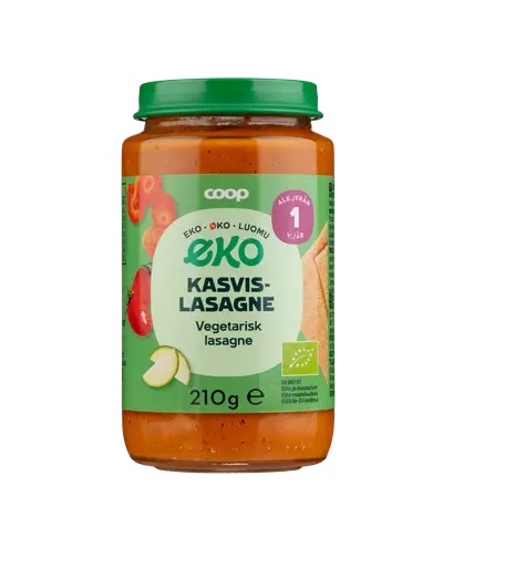 Coop beebitoit köögiviljalasanje 12.kuust 3x210g (1purk-1,35eur)