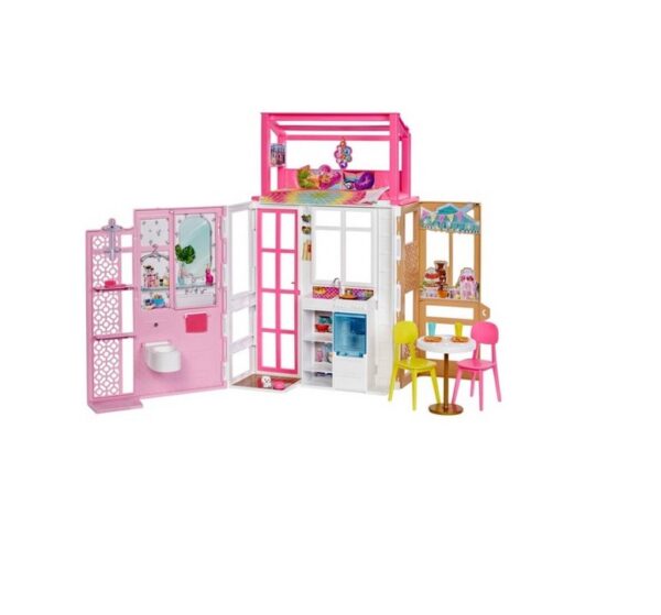 Barbie nukumaja mängukomplekt – 2 korrust ja 4 mänguala