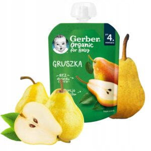 Gerber mahe pirnipüree 3x80g 4+kuust (1tuub-2,30eur)