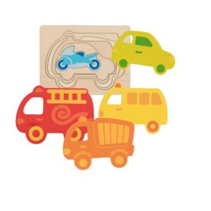 Goki puidust kihiline puzzle Sõidukid