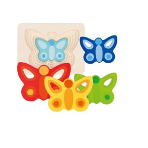Goki puidust kihiline puzzle Liblikas