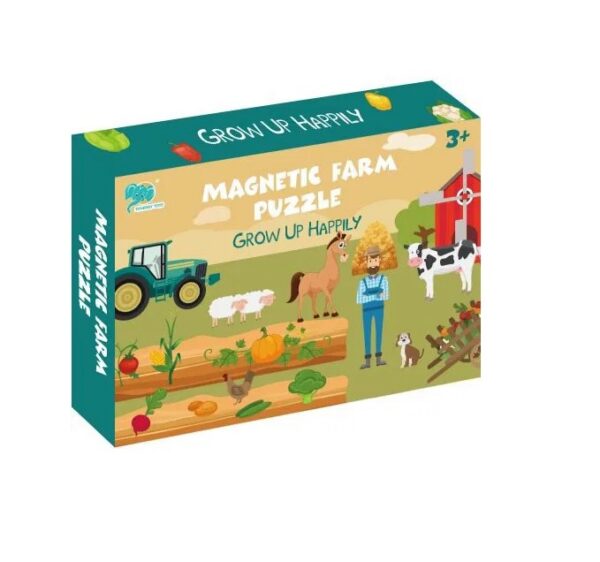 Synergy Toys puzzle magnetitega Farm 3+aastasele
