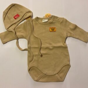 Body pikkade varrukatega flanell,56cm Blue Bear Huppa +müts beez