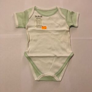 Body Do-Re-Mi valge/roheline lühikeste varrukatega 62-68cm
