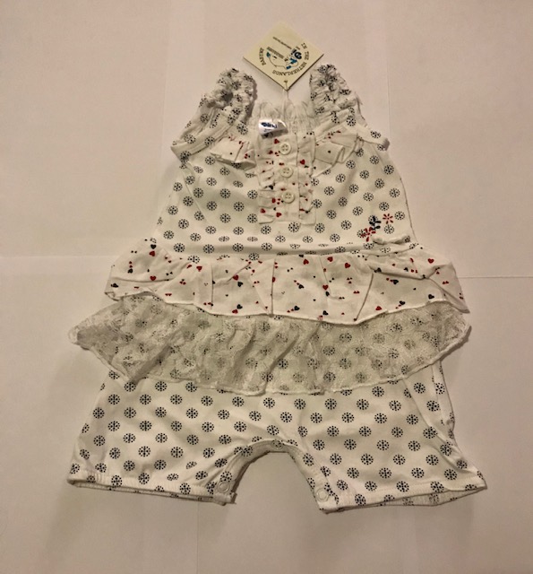 Suvebody tüdrukule Dirkje satsiga 62cm