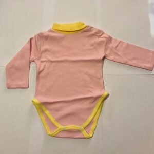 Body kõrge kaelusega,roosa/kollane 80cm