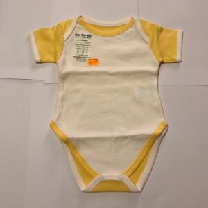 Body 05-117 Do-Re-Mi kollane/valge 62-68cm