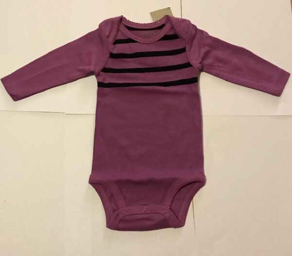 Carter`s body lilla musta triibuga 55-61cm