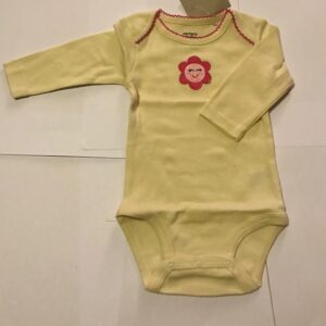 Carter`s body naturaal valge roosa lillega 55-61cm