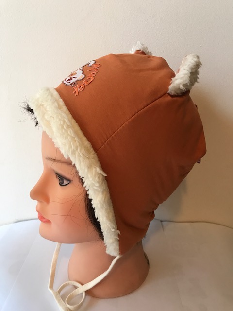 Broel müts MRUCZEK oranzikas/pruun 45cm