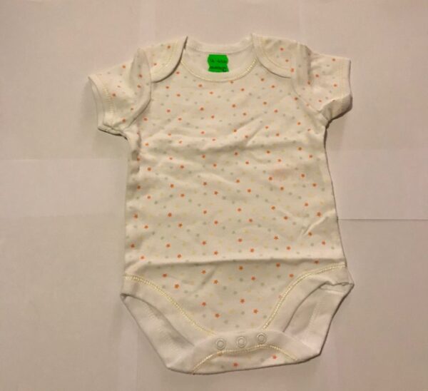 Body Early Days valge/tähekestega 56/62cm