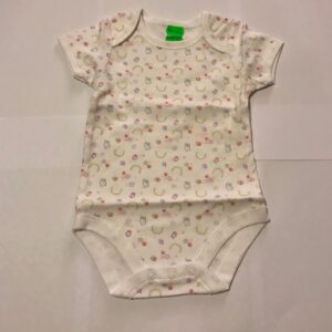 Body Early Days valge/linnukeste ja lilledega 56/62cm