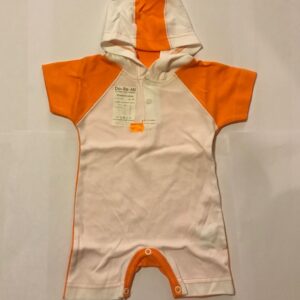 Suvebody kapuutsiga oranz/valge 68cm