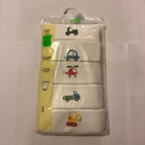 Body valge F&F Baby 68cm/6-9kuud 5tk (1tk-5,50eur)